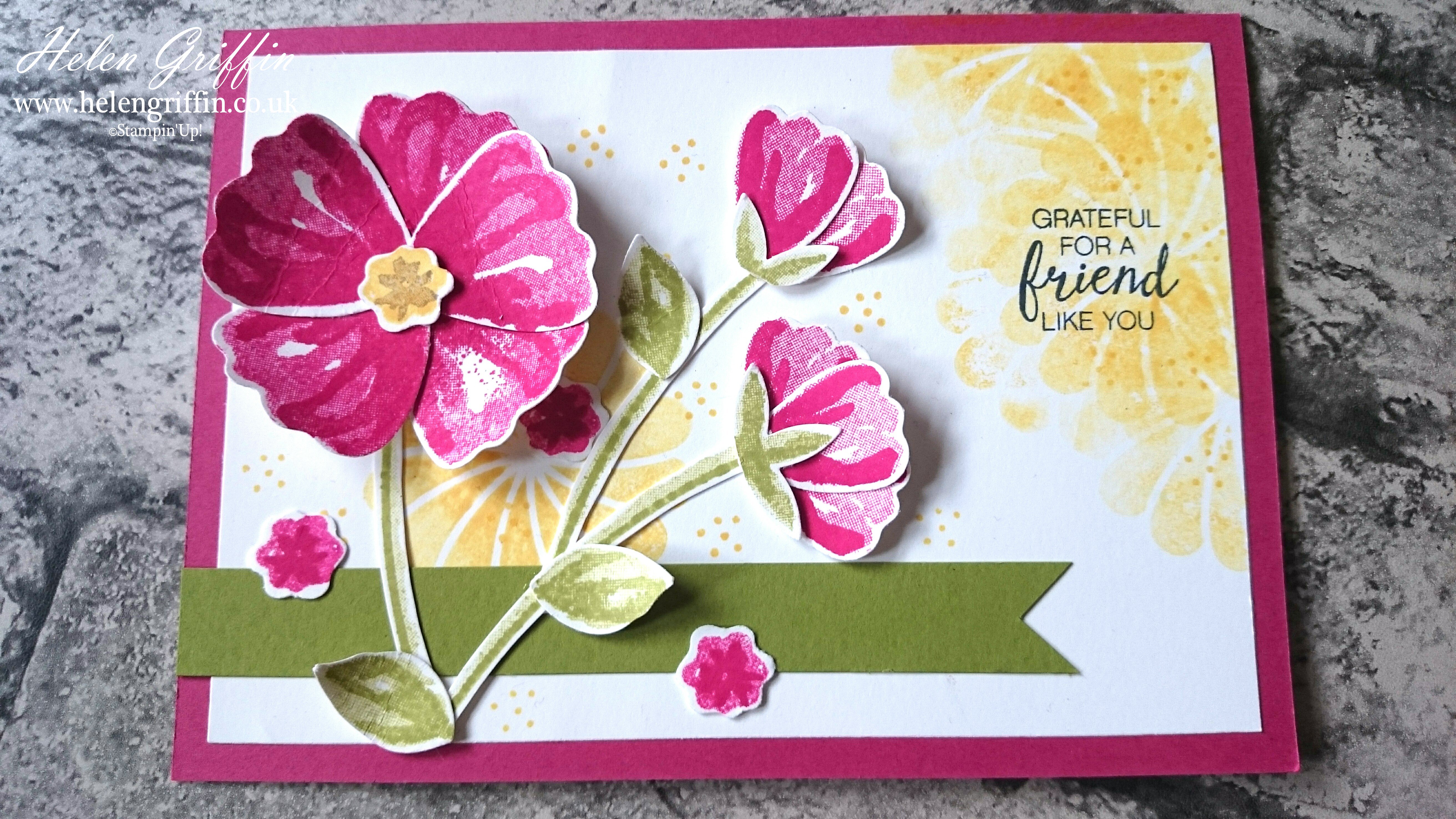 Stampin’Up! Bunch of Blossoms Card Helen Griffin UK 3 ...