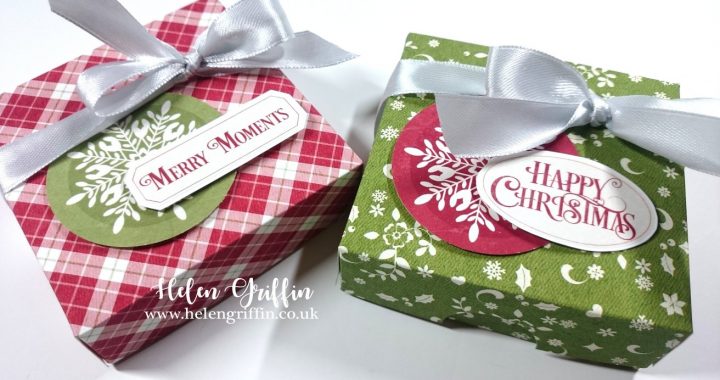 12th Day of Christmas 2018 Helen Griffin UK Mini Pizza boxes Table Favours Favors 1