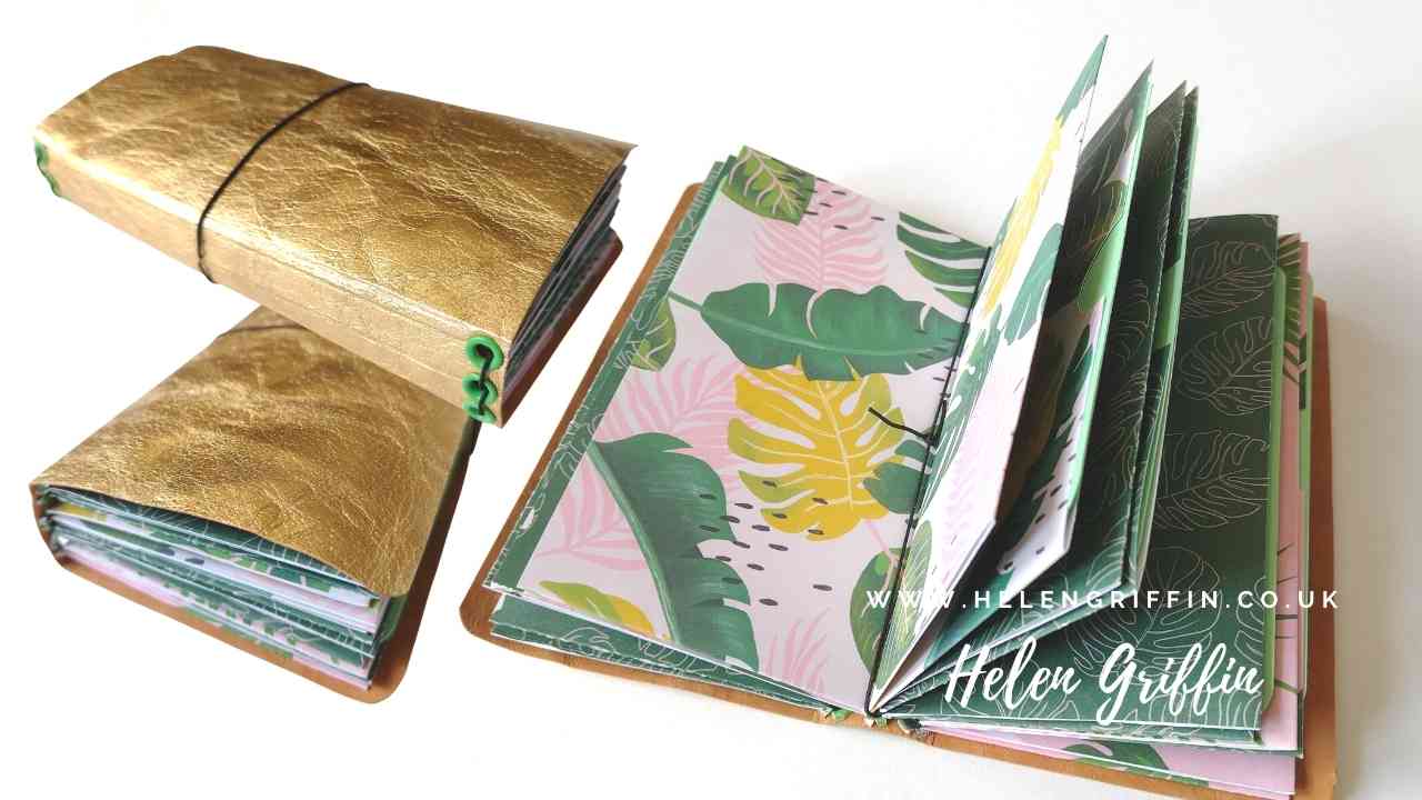 One Sheet Album Part 2 Slim Faux Leather Travelers Notebook Helen Griffin