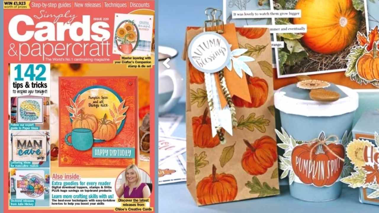 Autumn Treat Bag Project | Simply Cards &amp; Papercraft Magazine 220 ...