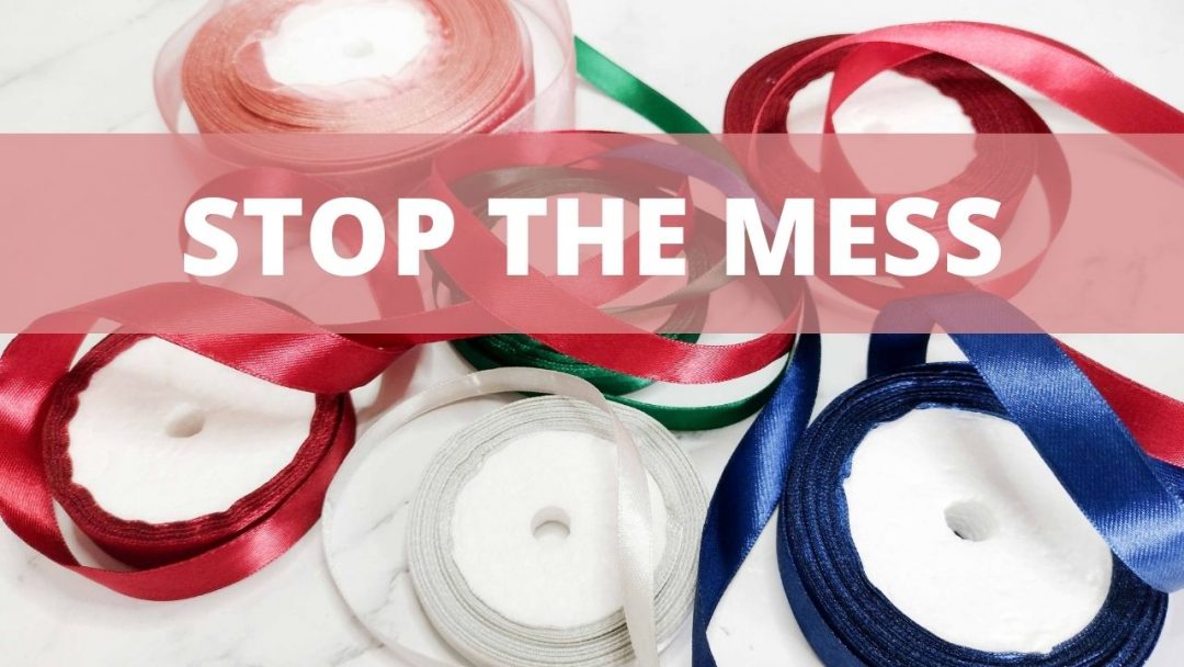 Amazing Ribbon Storage Hack!! STOP them Unraveling! Helen Griffin